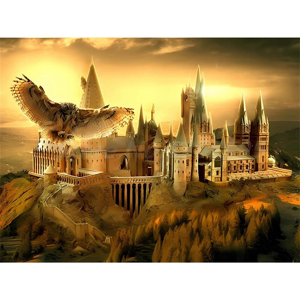5d Diy Diamond Air Painting Harry Potter Magci Castle Owl New Collection Embroidery Jewelry Home Decor Mosaic Cross Stitch Gift