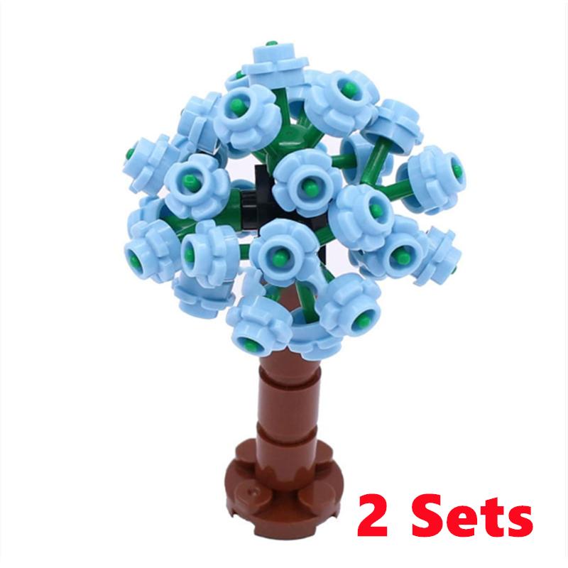 City Trees Building Blocks MOC Coconut Tree Blocks Jungle Garden DIY Toys for Children Gifts Compatible Classic Bricks Kids Toys