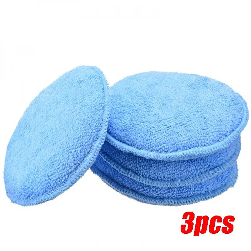 1/10pcs Waxing Sponge Car Applicator Cleaning Polish Pad Foam Sponge Microfiber Waxing Cleaning Sponge Clean Washing Tool