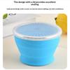 New Portable Silicone Folding Water Cup Outdoor Heat Resistant Telescopic Collapsible Foldable Mug With Lid For Travel Camping