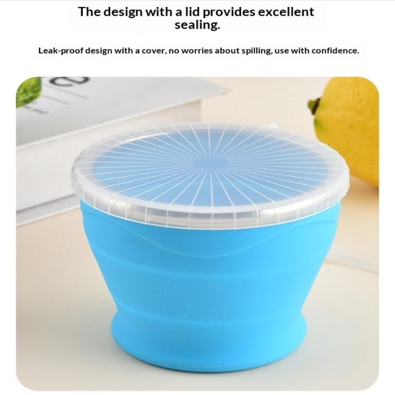 New Portable Silicone Folding Water Cup Outdoor Heat Resistant Telescopic Collapsible Foldable Mug With Lid For Travel Camping