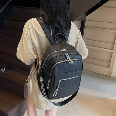 Large Capacity High-end Fashion Backpack Women's New Student Versatile Schoolbag Casual Shoulder Backpack
