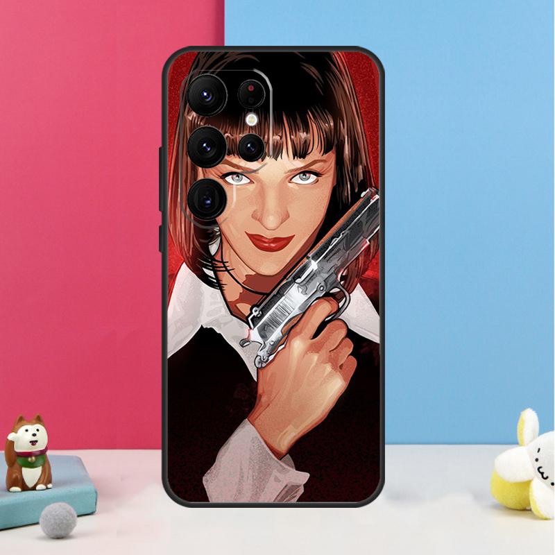 Mia Pulp Fiction Case For Samsung Galaxy S25 S26 Ultra S20 S21 S22 S23 S24 S10 Plus S25 FE Back Cover Shell