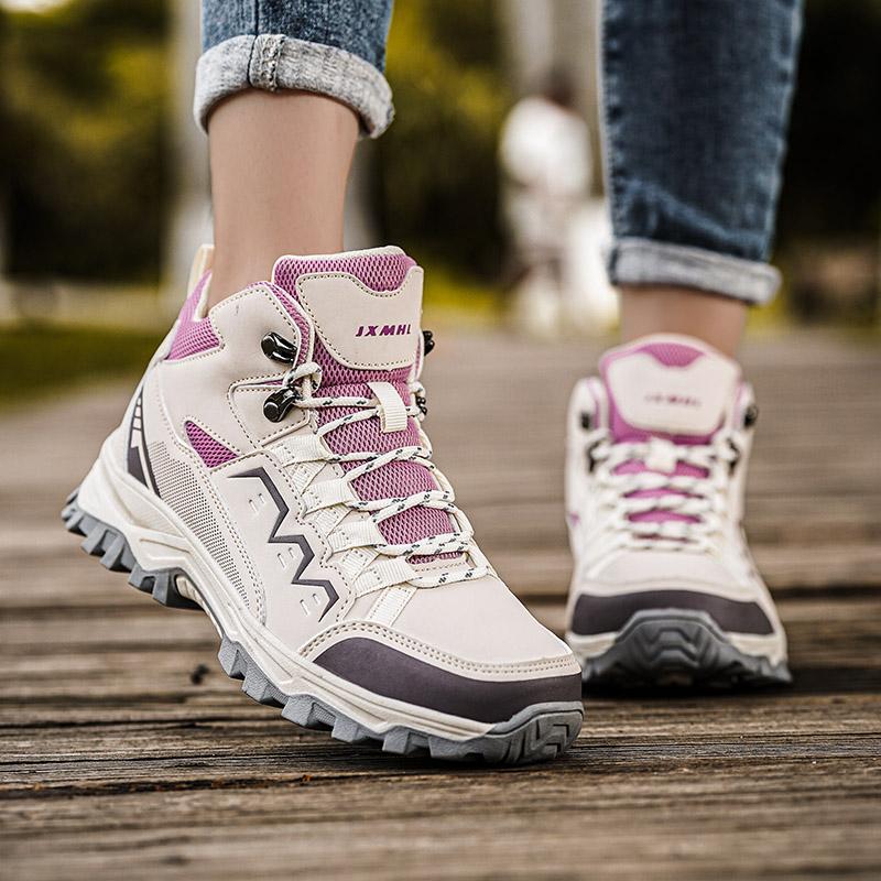 Atmungsaktive Wanderschuhe Herren Damen Outdoor Sportschuhe Verschleißfeste Trekking Kletterschuhe Kollisionsschutz