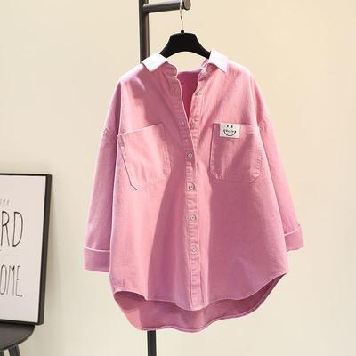Comfortable Long-sleeved Shirt Women's Autumn Korean Version of The Simple Retro Loose Casual Top Women's Jacket