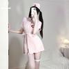 Sexy Nurse Outfit Lingerie Deep V Seduction Hot Cosplay Bed Uniform Female 1050