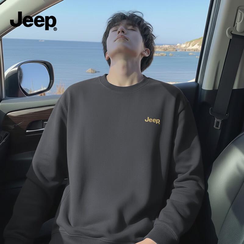 JEEP Men's Heavyweight Long Sleeve Sweatshirt