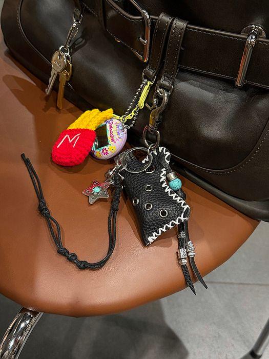 mosxe [Hand made]Western lip balm case key ring