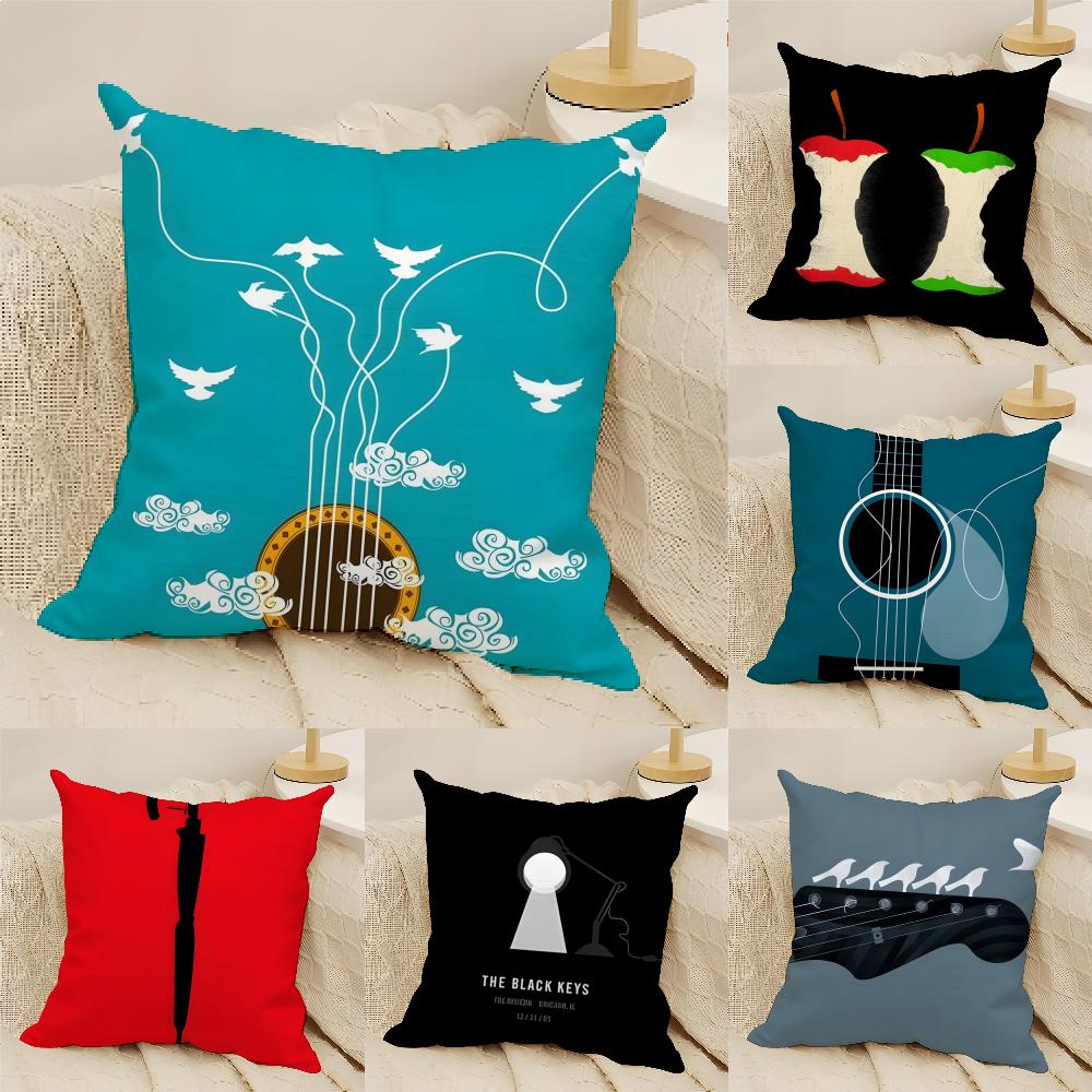 2 Abstract Realistic Musical Note Pattern Pillow Case Home Living Room Decoration Linen Pillowcover Pillow Cases Cushion Cover