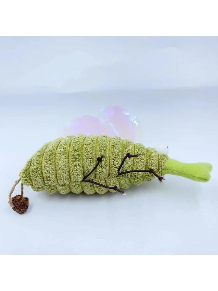 Interactive Cat Chew Catnip Toy Plush Simulated Mosquito Shape Teeth Cleaning Kitten Toy Bite-resistant Cat Toy Supplies