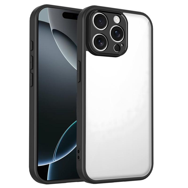 Frosted Two-in-One Transparent Phone Case for iPhone 17 Pro Max, Compatible with Apple Models 14-17