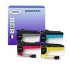 T3AZUR - Pack of 4 Compatible Brother LC424 XL Cartridges for Brother Mini 19 Biz-SL
