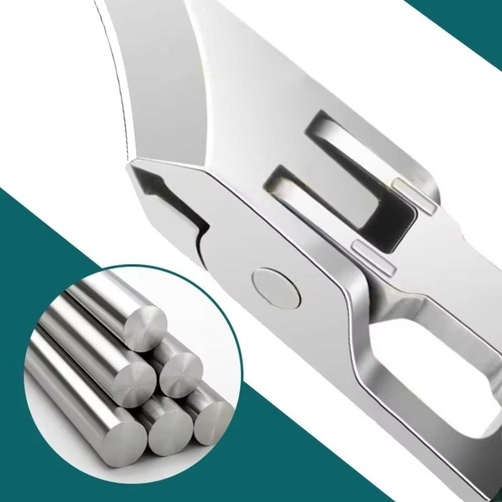New Anti-Splash Slant Edge Nail Clipper Stainless Steel Trim Nails Fingernail Clipper Eagle Beak Nail Clipper