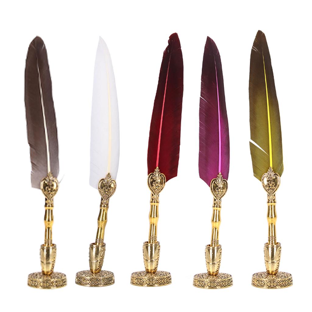 Pen Fluent Comfortable Writing Vintage Elegance Exquisite Workmanship Quill Pen for