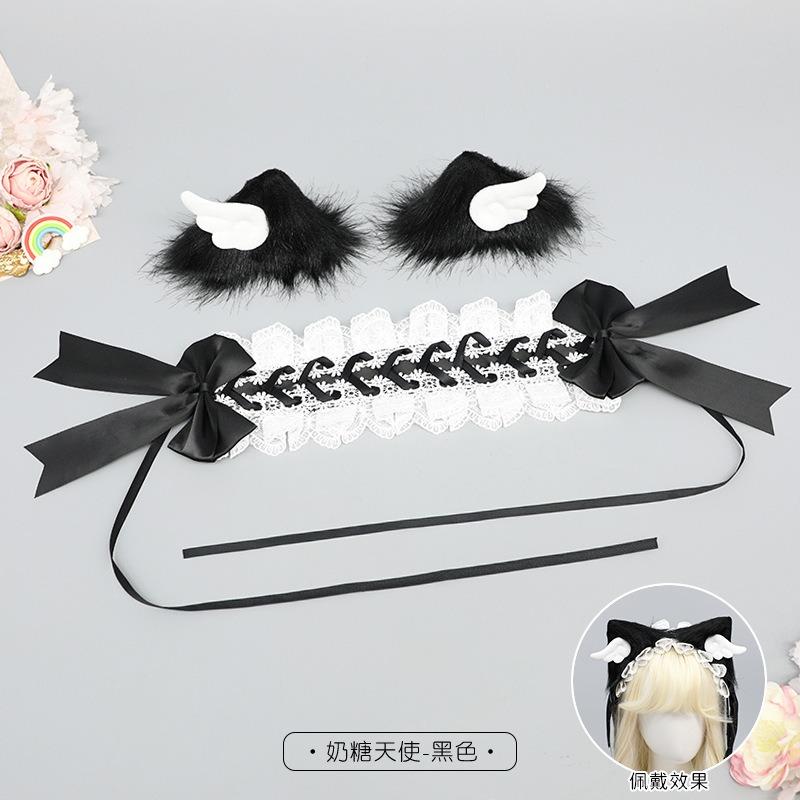Cat Ear Hairpin Cat Ear Headband Bow Headgear Comic-Con Dress Up Cute Girl Hair Accessories Lolita Multi-purpose Pair Clip