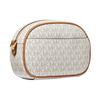 Michael Kors MK Jet Set Charm Monogram Fashion Commuter Canvas Crossbody Bag Small Women Bags Vanilla Acorn 32S1GT9C0B-149