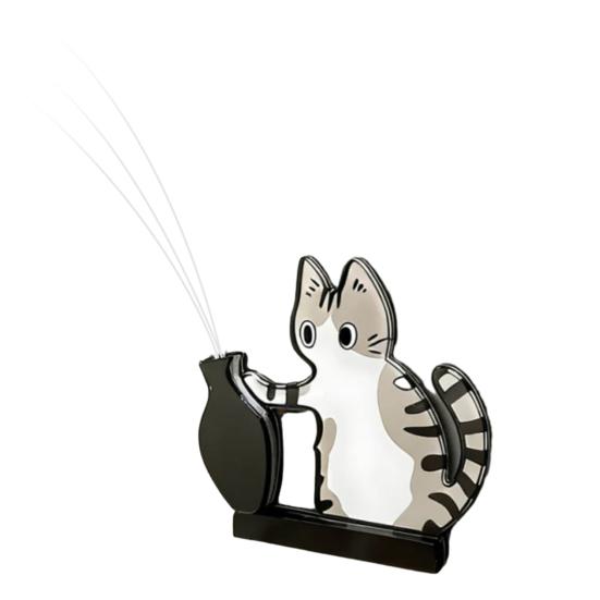 Cat Whiskers Holder Refrigerator Magnet, Cat Furs Keepsake Vase Fridge Magnet, Pet Memorial Decoration for Home, Kitchen A