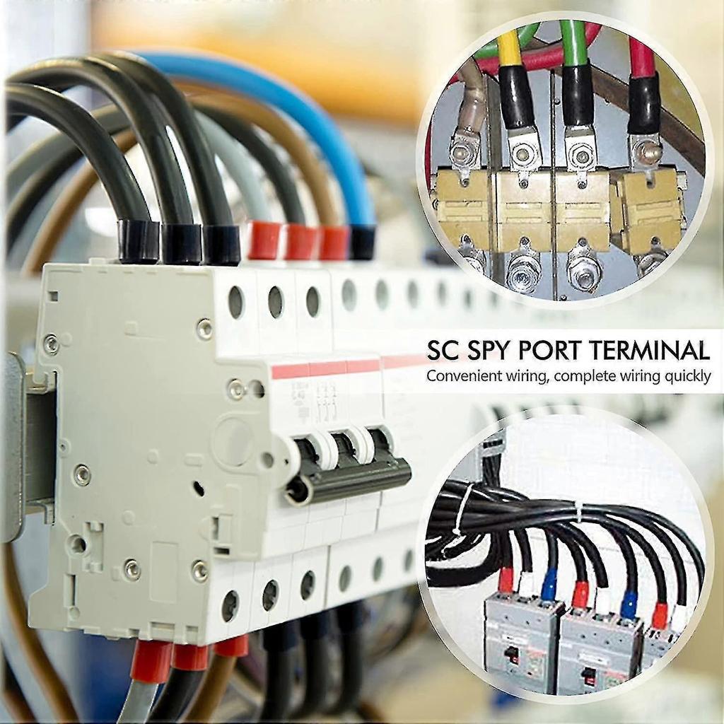 120 Pieces Crimp Lug Kit Car Electrical Terminals With Crimp Battery Terminals Sc Connector Mouth Preview And Insulation Boots Red Black/dd