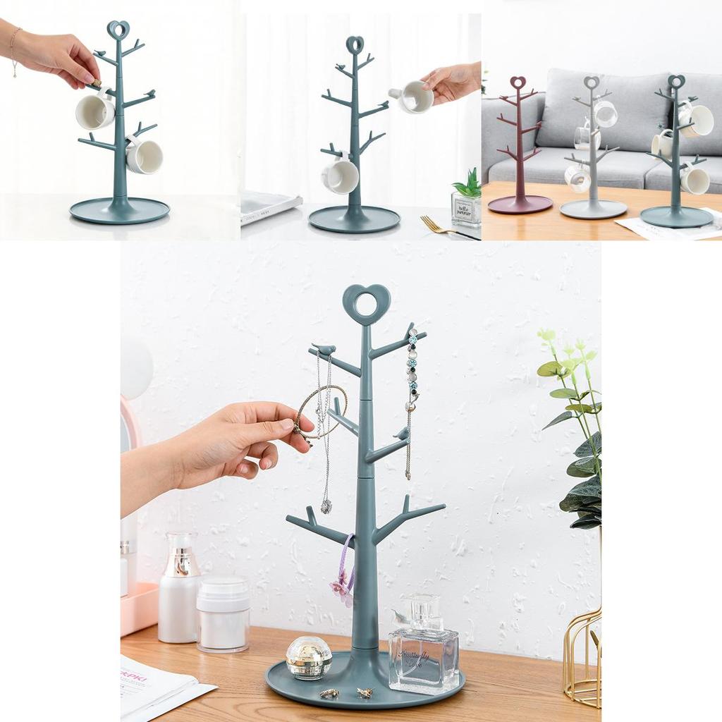 Creative Branch Jewelry Organizer With Plastic Material For Bedroom Decor And Gift Ideas