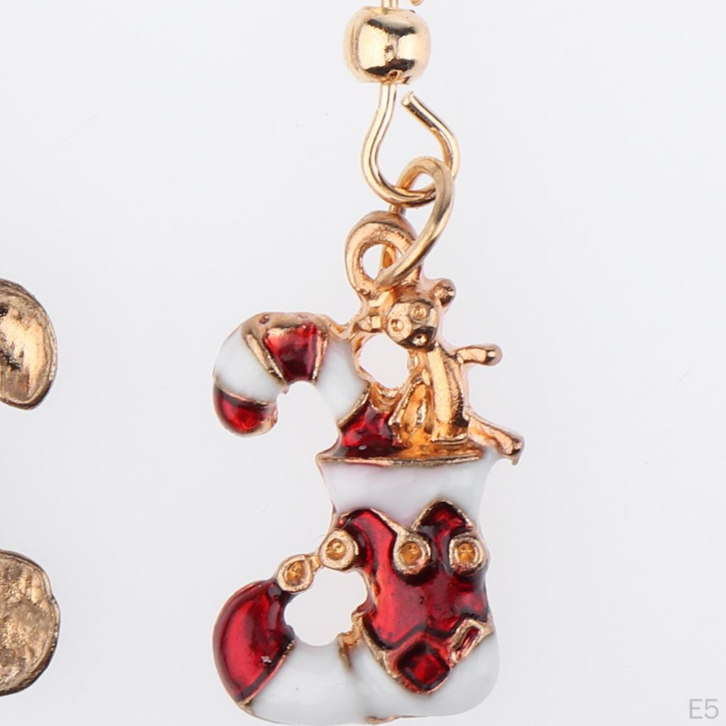 Kids Christmas Ear Stud Earrings Women Santa