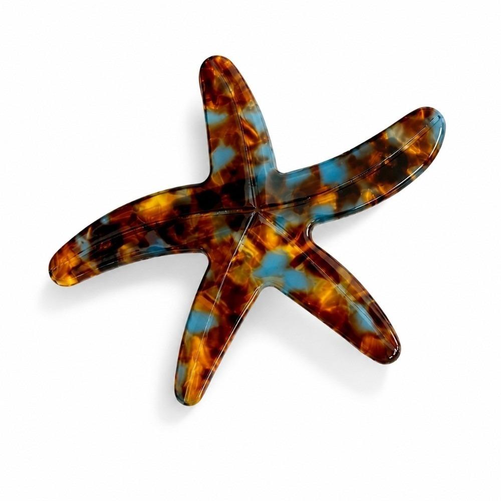 Ocean Series Starfish Hair Clip Acetic Acid Material Spring Hair Clip Side Hair Clip for Women