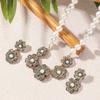Blooming Pearl Earrings & Luxurious Clavicle Necklace: Fashionable Accessories with High-End Feel for Women’s Fashion.