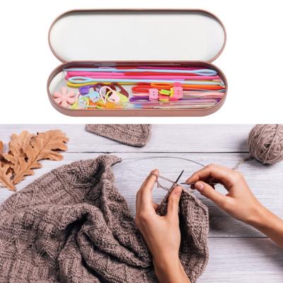 118Pcs Big Eye Sewing Needle Bent Tip Tapestry Needle Yarns Needle Wool Needle Sewing Pin Knitting Marker Clip Threader