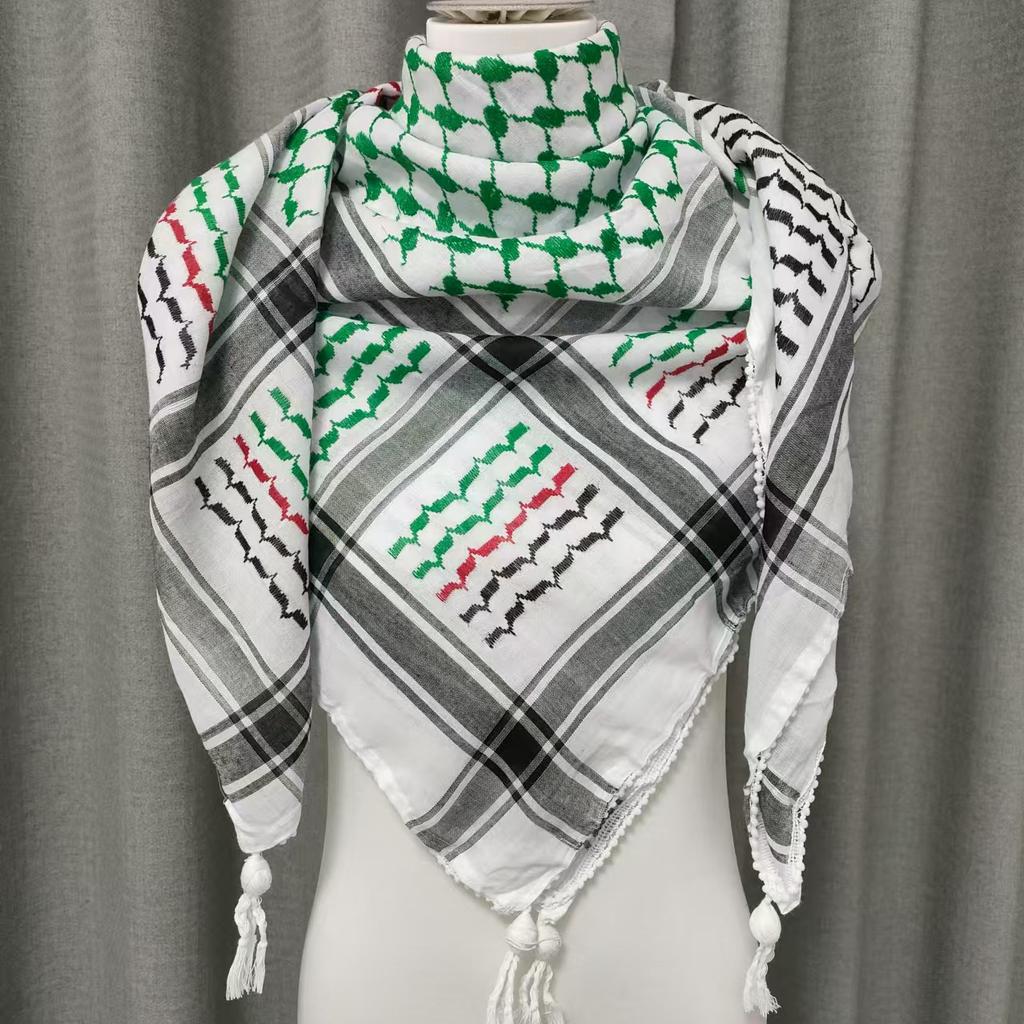 Wysokiej jakości szalik Palestyna Keffiyeh Arabski Kuffiyeh Palestyński Wrap Shemagh Szalik Hidżab Palestyna dla Mężczyzn W magazynie