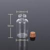 Transparent Glass Sealed Decoration Vial Cork Stopper Lid Storage Subpackage Bottle Multi Purpose Small Capacity Reagent Bottles