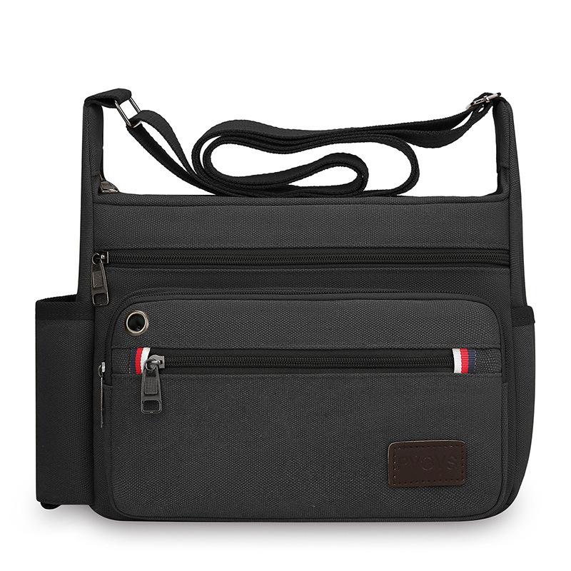 

Новая многослойная холщовая сумка большой вместимости для отдыха и путешествий, на плечо, многофункциональная сумка для хранения вещей для мужчин.