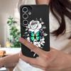 Butterfly Pattern TPU Soft Slim Case For Samsung S25 S24 FE S23 Ultra S22 S21 A16 A56 A36 A55 A15 Leather Texture Shockproof Matte Phone Cover