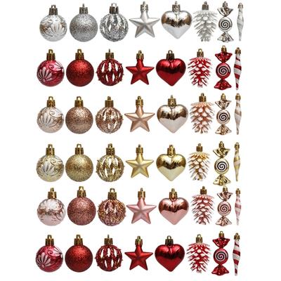 31Pcs Christmas Celebration Baubles Tree Decorations Colorful Shatterproof Baubles Stylish Festives Home Embellishment