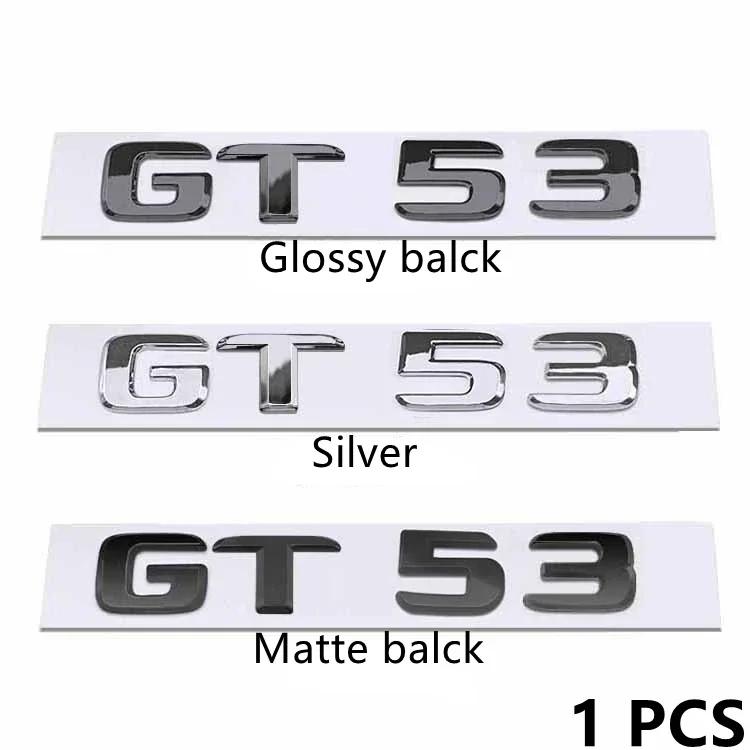 S Badge Letter Emblem Styling 3D ABS Rear Trunk Sticker Silver Black Red For Mercedes-Benz GT GTS GT63S GT43 GT50 GT53 GT63