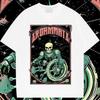 Totenkopf T-Shirt Locker Kurzarm Rundhals Kleidung Vintage Klassisch Herren T-Shirt Lässiger Komfort T-Shirt Bequem Dehnbar Hip-Hop T-Shirts