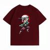 Unisexs Clothing New 100 Cotton Summer TShirt Demon Slayer Unisexs TShirt Tanjiro Print Casual Unisexs TShirt