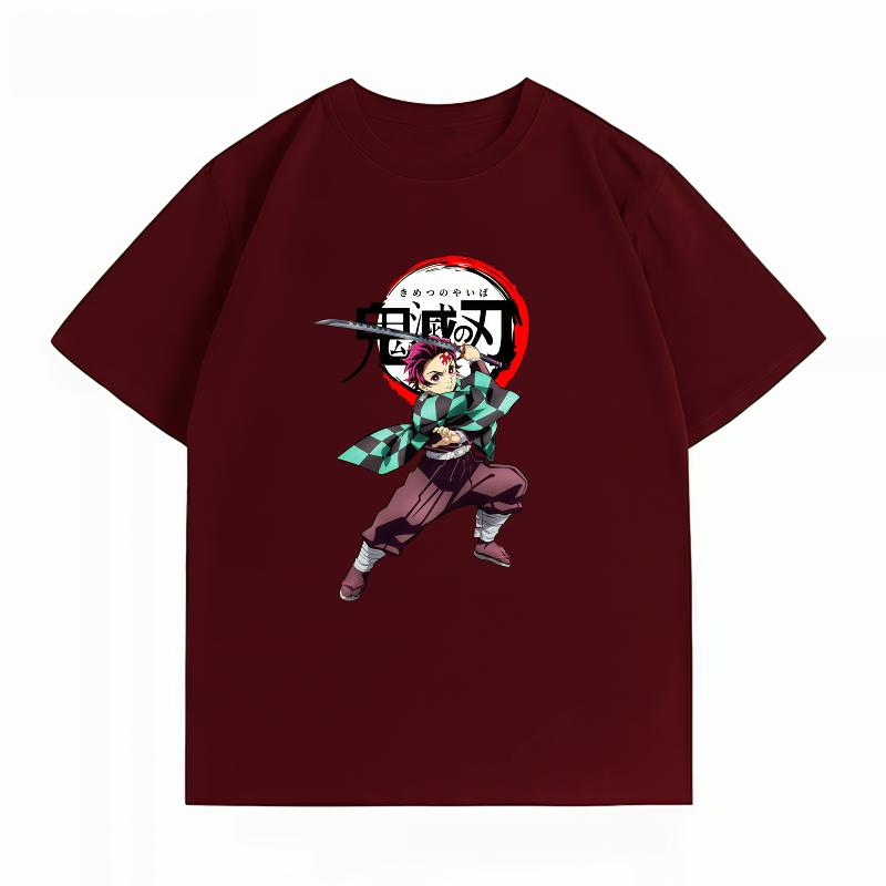 Unisexs Clothing New 100 Cotton Summer TShirt Demon Slayer Unisexs TShirt Tanjiro Print Casual Unisexs TShirt