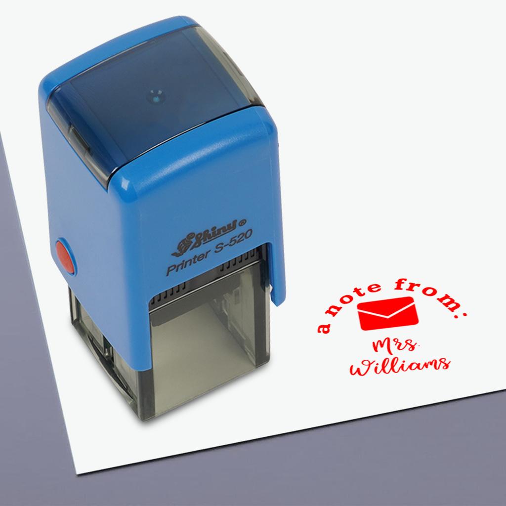 Printtoo Teachers  Stamp  A Note From Self,Inking Rubber  Stamp  Motivation Encouragement Review Messages Grading For Homework School Classroom -