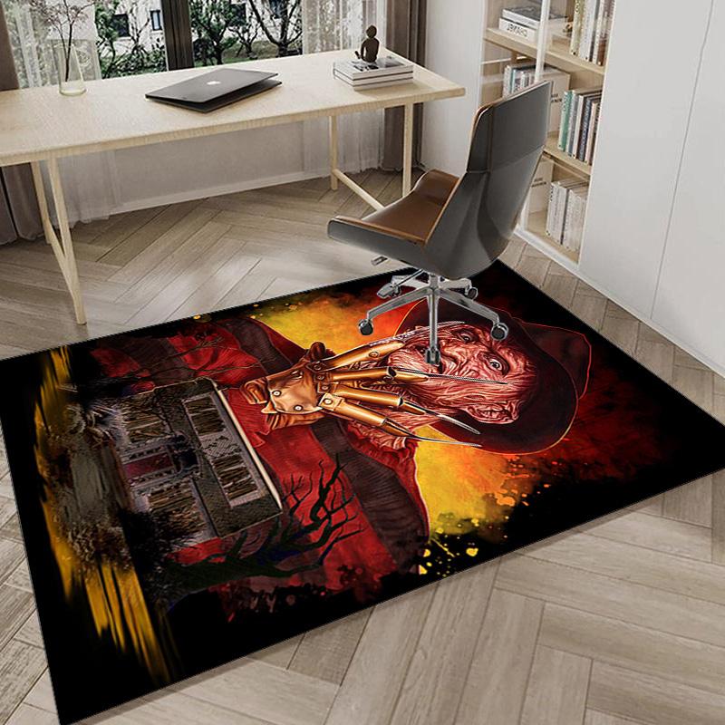 Halloween Horror Night Carpet, Chair Rug,Rug for Office Bedroom Living Rooms, Doormat Decor Fan Gift Christmas Gift
