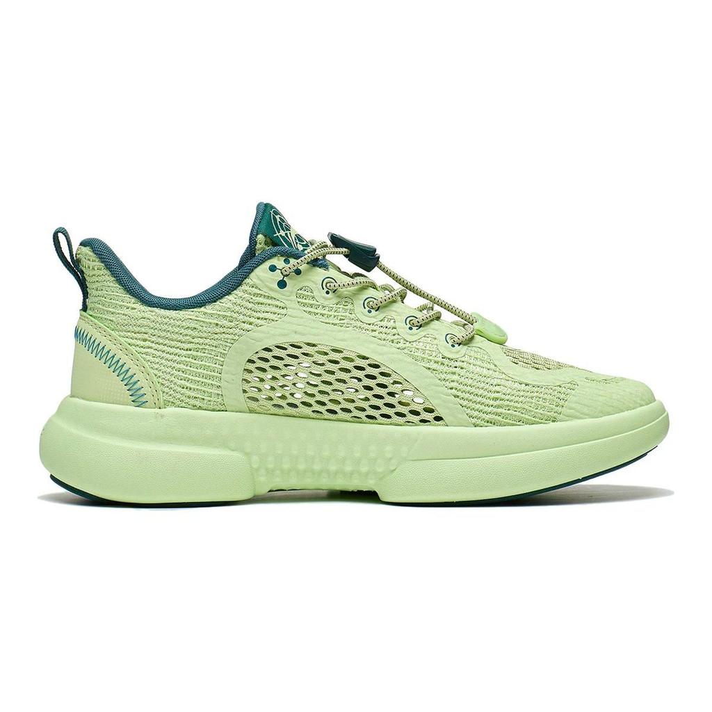 Li Ning Kids Zero Gravity 1.0 Non-Slip Wear-Resistant Breathable Low-Top Casual Shoes Kids Casual Shoes Butterfly-Pink Green YKCT068-1