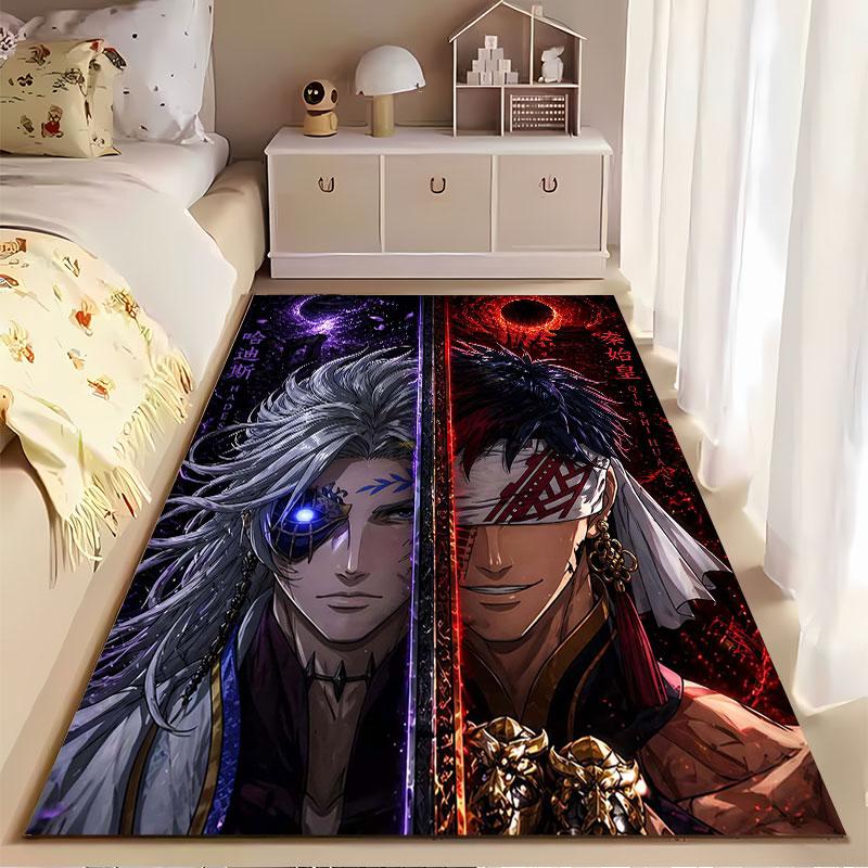 "Fantasy Warrior Split Design" suitable as a non-slip mat for the living room or bedroom sofa