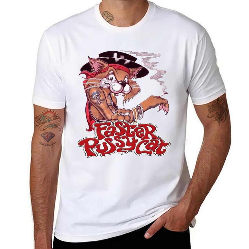 Best Of Faster Pussycat Classic Tshirt Lightweight Casual Summer Tshirt