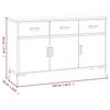 Sideboard Brown 110 x 35 x 70 cm Solid Pine Wood