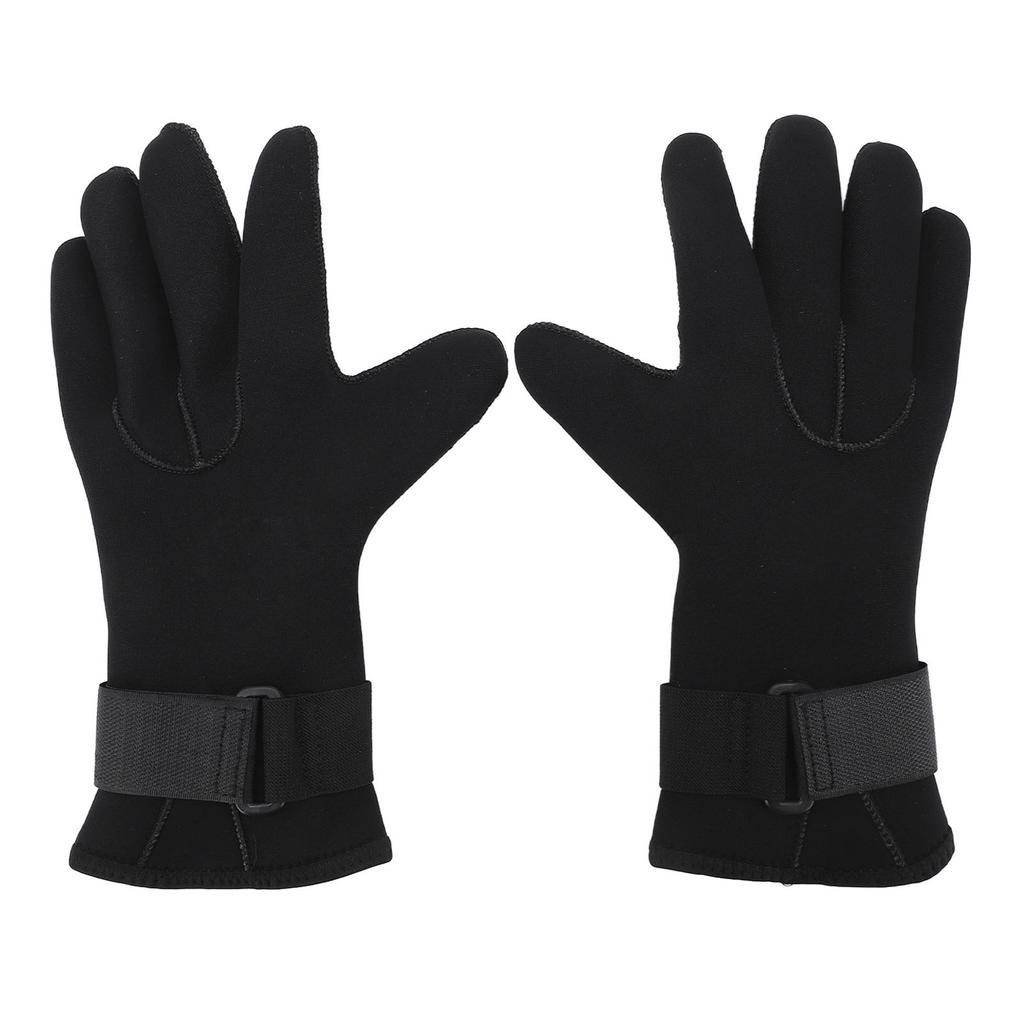 2 Pcs Diving Gloves 5MM Comfortable Non Slip Thickened Warm Wear Resistant Handguard Diving Gloves