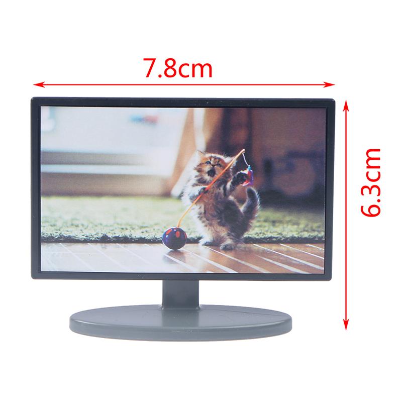 1:12 Кукольный домик Миниатюрный Гостиная Телевизор Деревянный Тумба под телевизор — фото 3