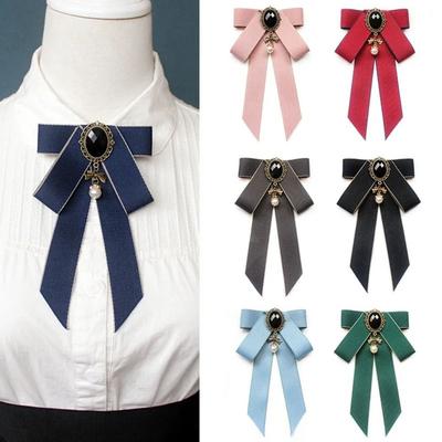 Jewelry Accessories Bow Tie Rhinestone Necktie Shirt Collar Pin New Crystal Rhinestone Bowtie