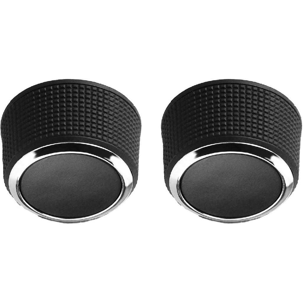 2PC Rear Radio Audio Volume Control Knobs Dial Tuner Radio Stereo Knobs for Compatible with 2007-2013 Chevy Suburban Silverado 1500 2500 Sierra Yukon