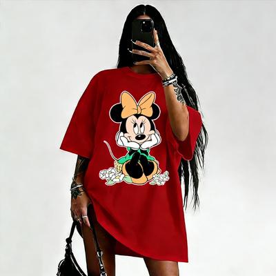 2026 Y2k Tricou Supradimensionat cu Grafică Disney Minnie Mickey Femei Bărbați Mânecă Scurtă Tricou Topuri Casual Vară Streetwear Îmbrăcăminte de Familie