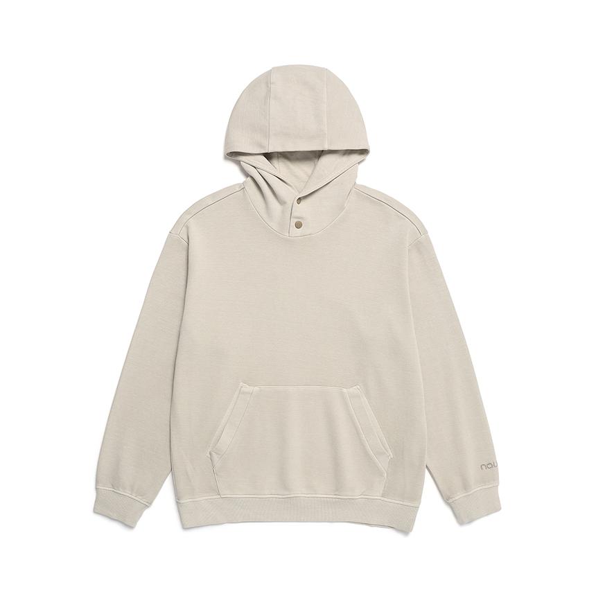Nau Garment-Dyed Pigment Hoodie Light Beige Note/00S