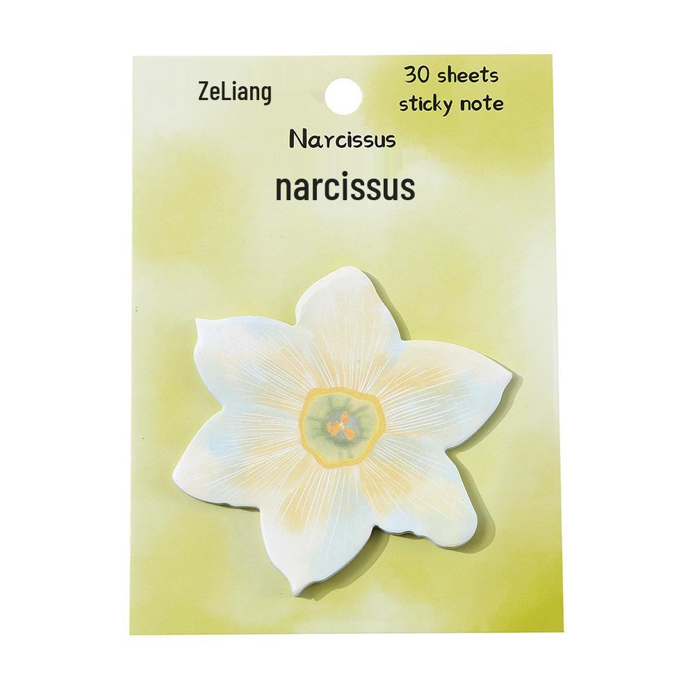 Good Leaf & Flower Cartoon Sticky Notes - Cute Adhesive Paper Pads