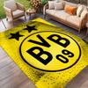 Borussia Dortmund Print Rug, Washable Floor Carpet, For Entryway Dorm Laundry Room Office Study, Home Decor Birthday Christmas Gift
